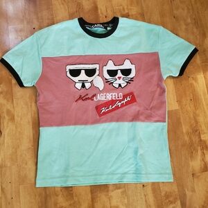 Original Karl Lagerfeld embroided Choupette tshirt 2018 Collection